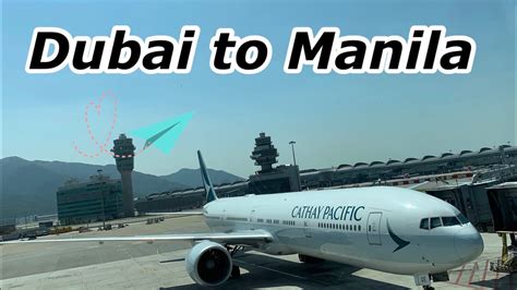 cathay pacific manila to dubai.